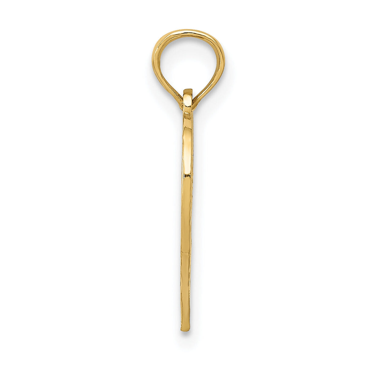 14k 50 in Heart Cut-out Pendant-C2959