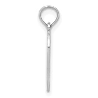 14k White Gold 50 in Heart Cut-out Pendant-C2959W