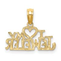 14k I HEART MY JEWELER Charm-C2962