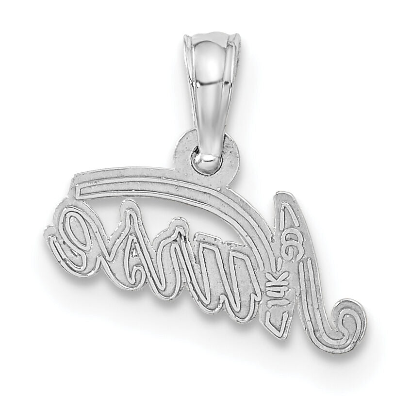 14K White Gold Nurse Pendant-C2963W