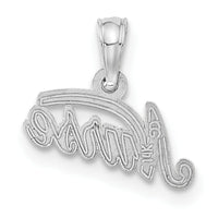 14K White Gold Nurse Pendant-C2963W