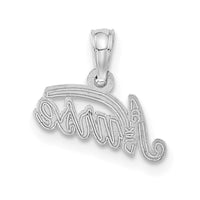 14K White Gold Nurse Pendant-C2963W