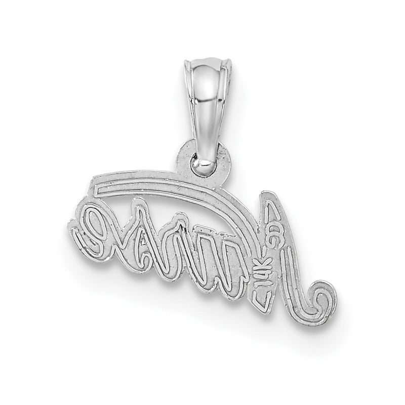 14K White Gold Nurse Pendant-C2963W