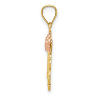 14k Yellow and Rose Gold #1 MADRE Pendant-C2988
