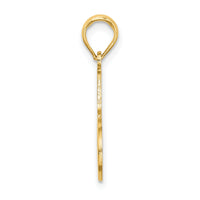 14k #1 MOTHER Charm-C2989