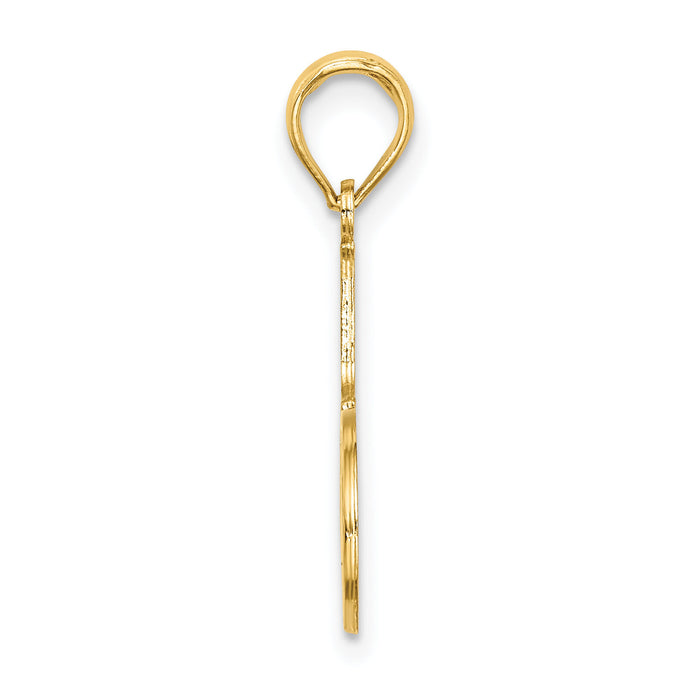 14k #1 MOTHER Charm-C2989