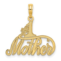 14k #1 MOTHER Charm-C2989