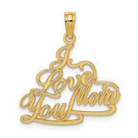 14k I LOVE YOU MOM Charm-C2994