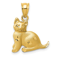 14k Cat Charm-C30