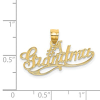 14k #1 GRANDMA Charm-C3003