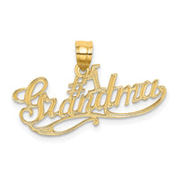 14k #1 GRANDMA Charm-C3003