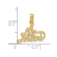 14k #1 NIECE Charm-C3005