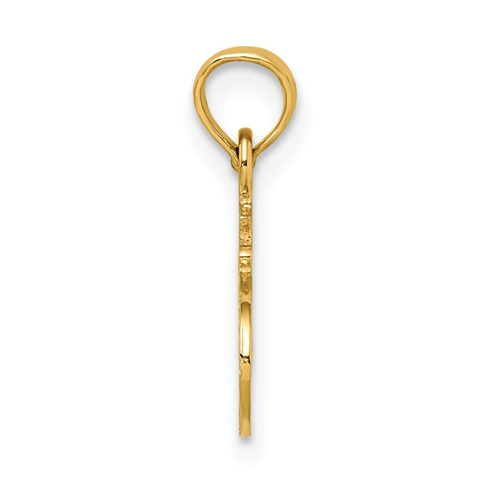 14k #1 AUNTIE Charm-C3007