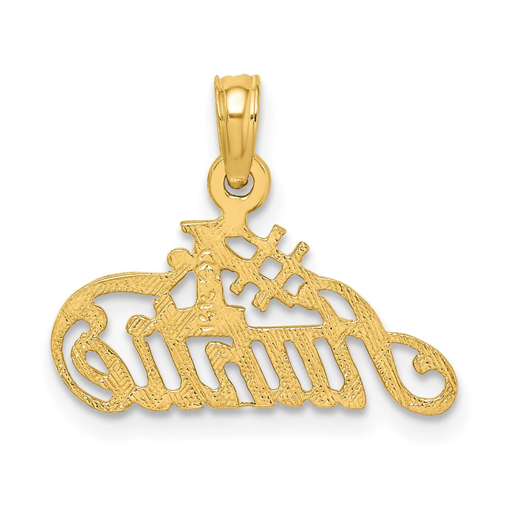 14k #1 AUNTIE Charm-C3007