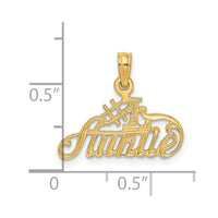 14k #1 AUNTIE Charm-C3007