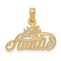 14k #1 AUNTIE Charm-C3007