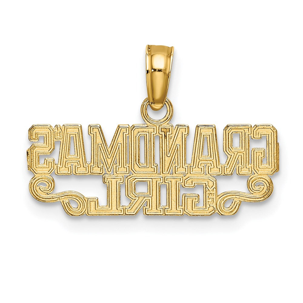 14k GRANDMA'S GIRL Charm-C3011