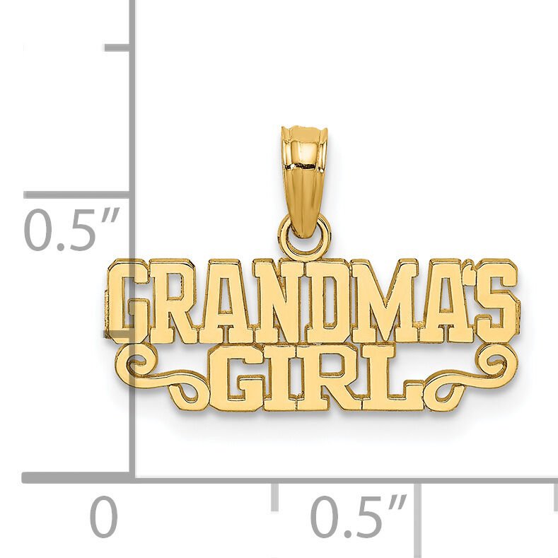 14k GRANDMA'S GIRL Charm-C3011