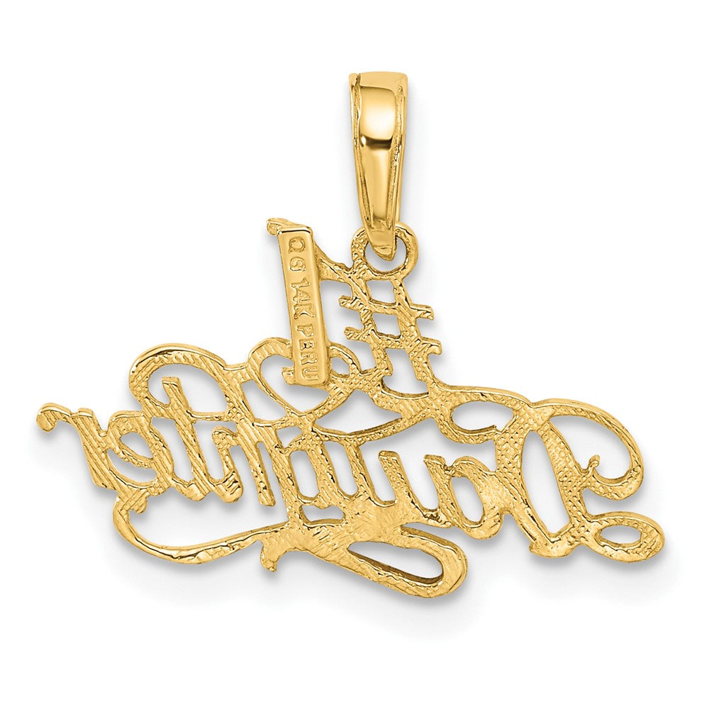 14k #1 DAUGHTER Pendant-C3012