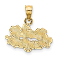 14k #1 DAUGHTER with Flowers Charm-C3013