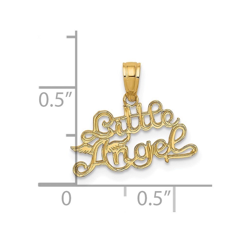 14K LITTLE ANGEL Charm-C3014