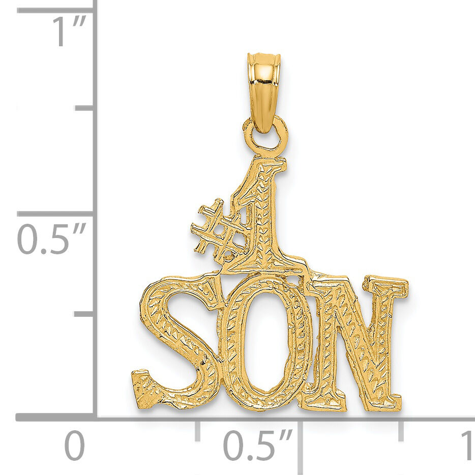 14k #1 SON Charm-C3019