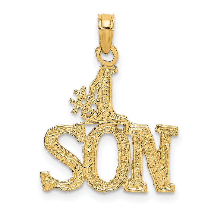 14k #1 SON Charm-C3019