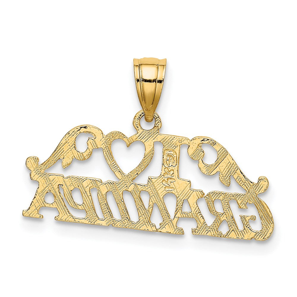 14k I HEART GRANDPA Charm-C3021