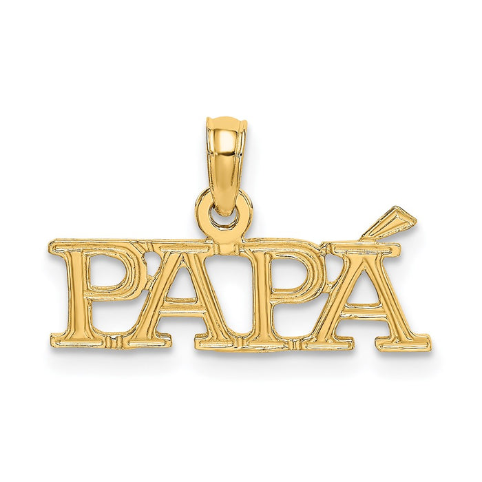 14k PAPA Charm-C3022