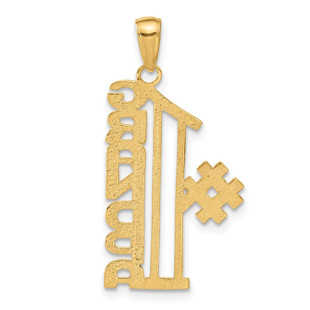 14k #1 GRANDPA Pendant-C3023