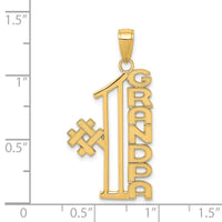 14k #1 GRANDPA Pendant-C3023