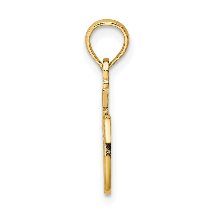 14k #1 DAD Charm-C3024