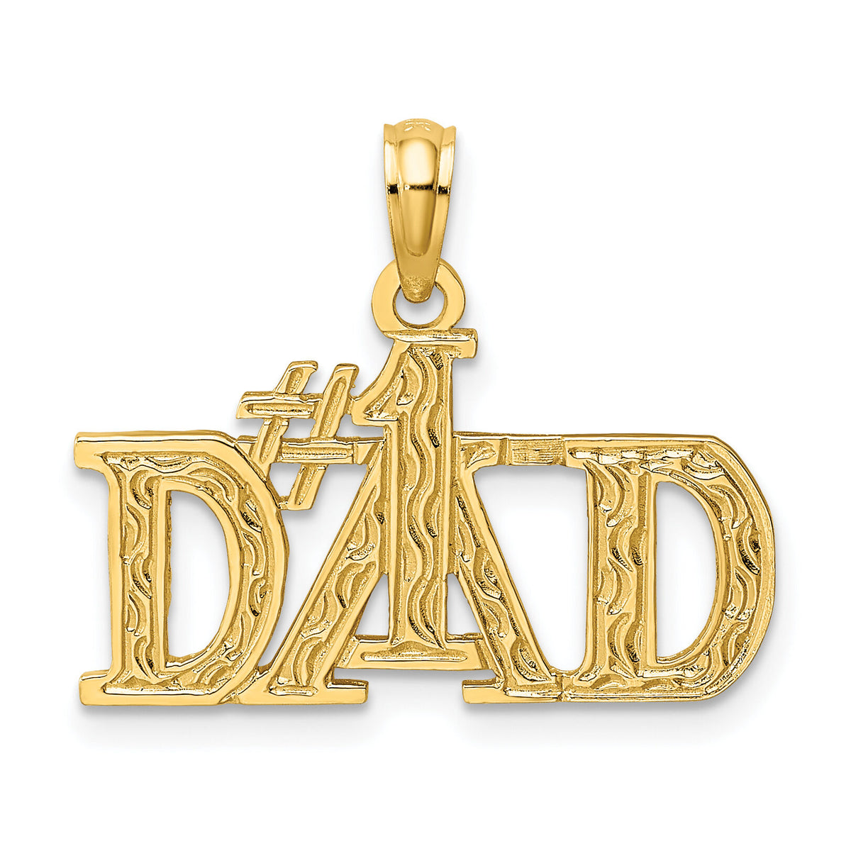 14k #1 DAD Charm-C3024