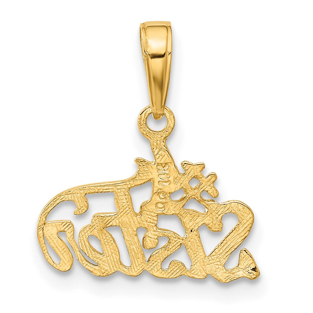 14k #1 SISTER Pendant-C3025