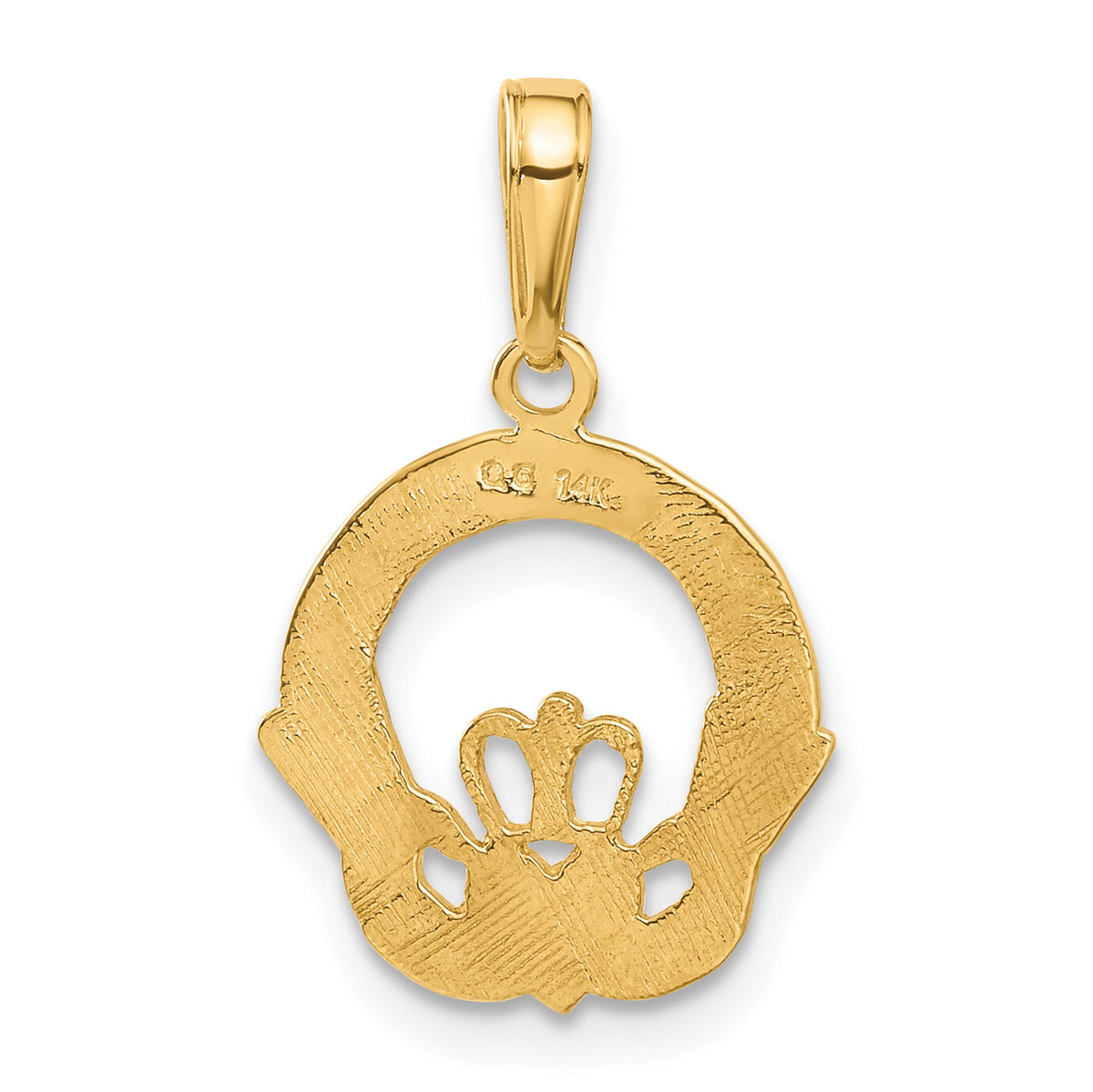 14k Claddagh Charm-C3035