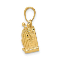 14k 3-D Moveable Slot Machine Pendant-C3042