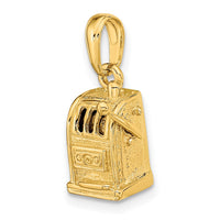 14k 3-D Moveable Slot Machine Pendant-C3042