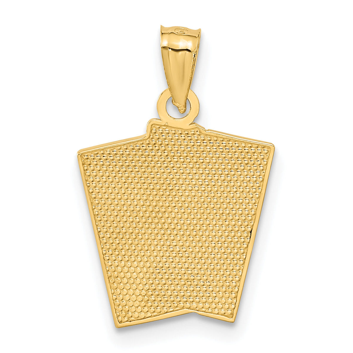 14k Ace of Hearts and Ace of Spades ALL IN! Cards Pendant-C3045