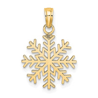 14k Snowflake Pendant-C3062