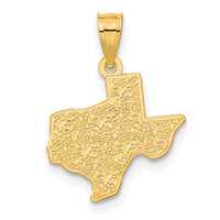 14k State of TEXAS Map Pendant-C3070