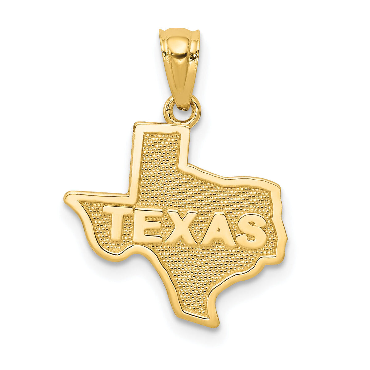 14k State of TEXAS Map Pendant-C3070