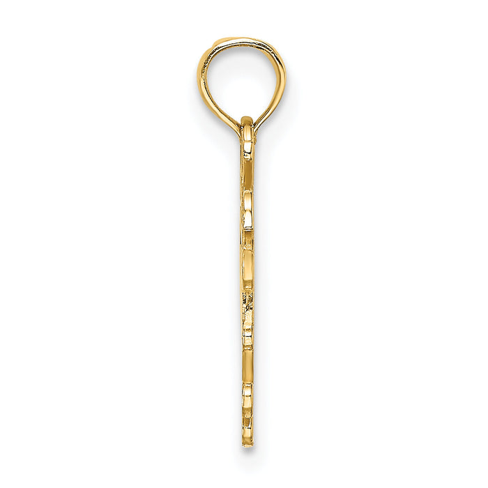 14k NEW YORK in Apple Cut-out Charm-C3071