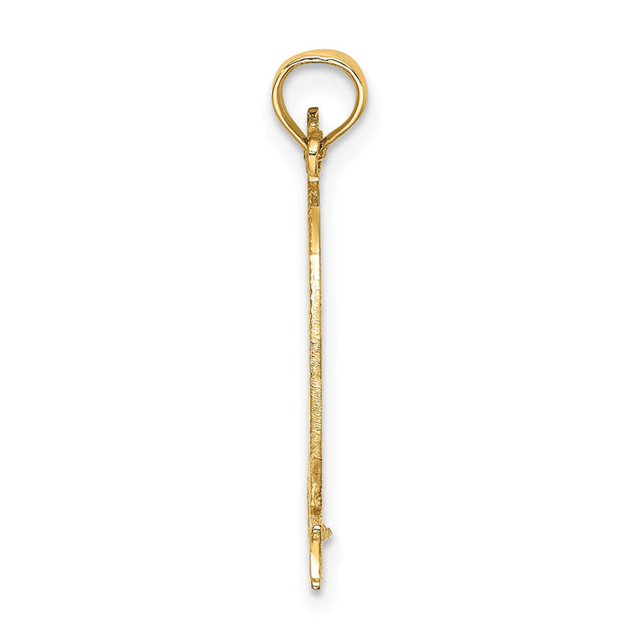 14k Cut-out NEW YORK w/Statue of Liberty Charm-C3074