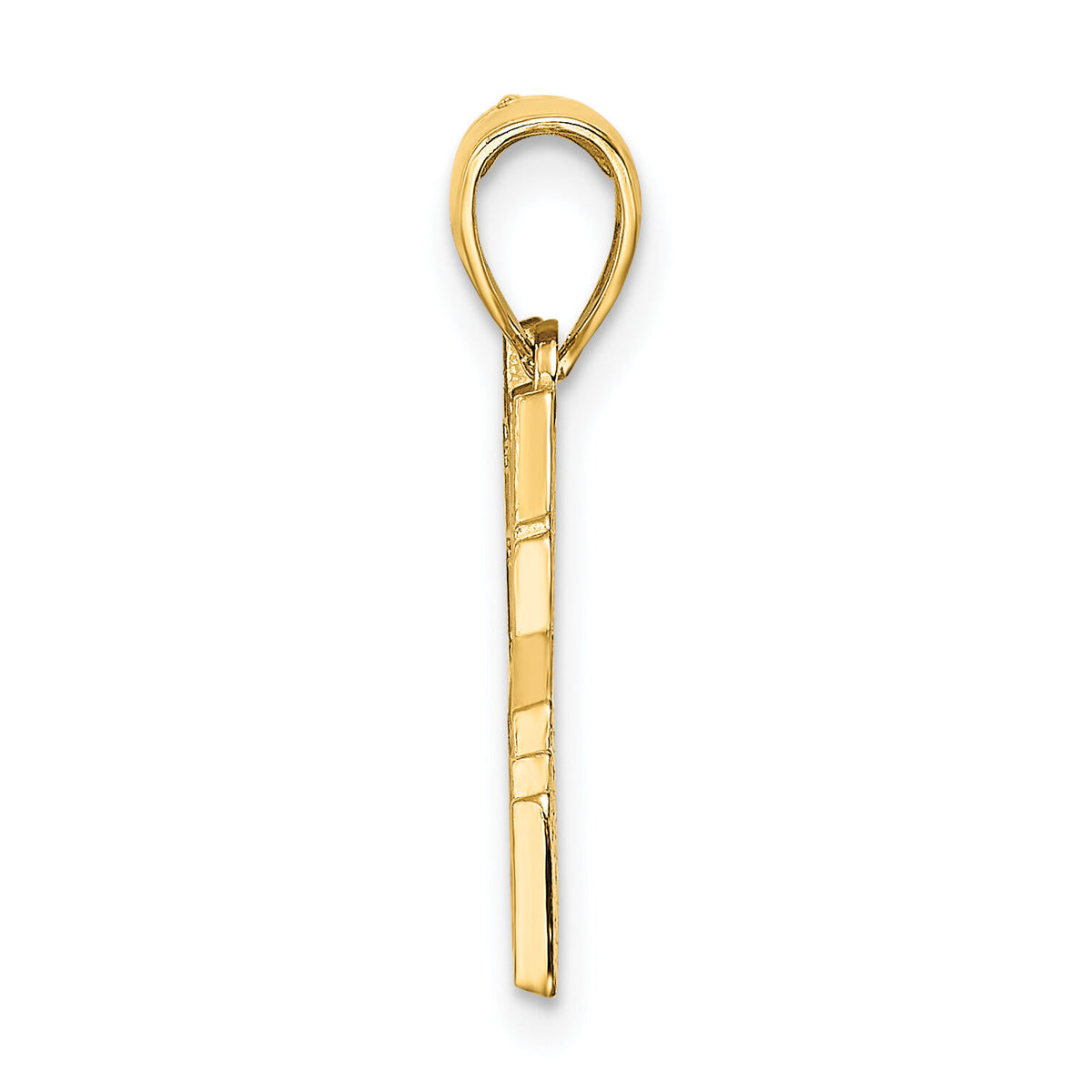 14k Cut-out New York Skyline with Taxi Charm-C3082