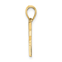 14k Cut-out New York Skyline with Taxi Charm-C3082
