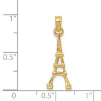 14k Eiffel Tower Pendant-C3084