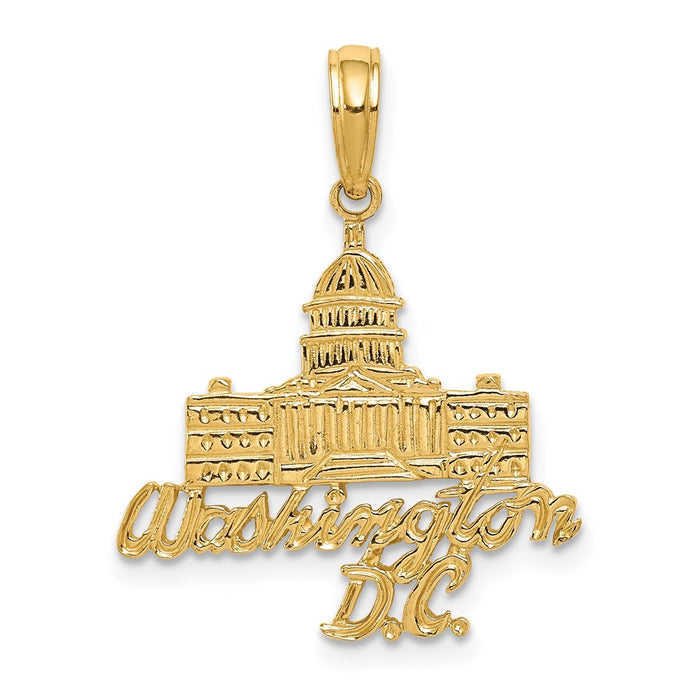 14k WASHINGTON D.C. Capitol Building Pendant-C3097