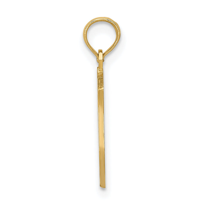 14k POLICE Badge Pendant-C3099
