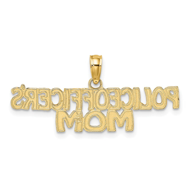 14k POLICE OFFICER'S MOM Charm-C3100