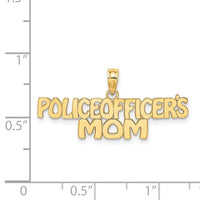 14k POLICE OFFICER'S MOM Charm-C3100